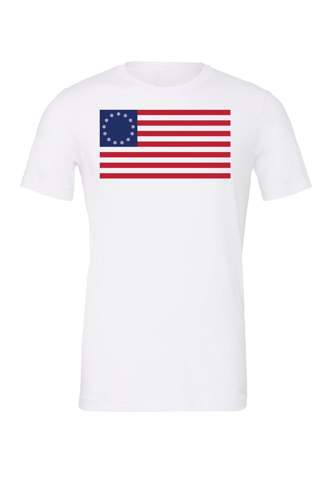 Betsy Ross Flag Snowflake T-Shirt
