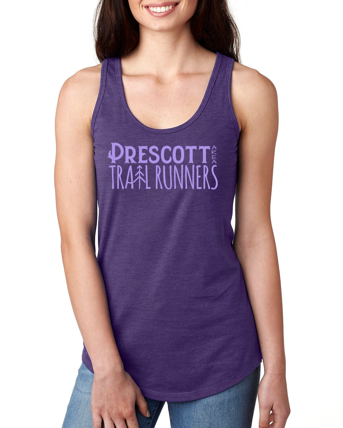 PATR - Prescott Area Trail Runners - Pine Tree Women's Racerback Tank Top