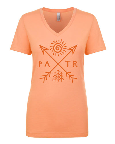 PATR - Petroglyph - Women's V-Neck T-Shirt