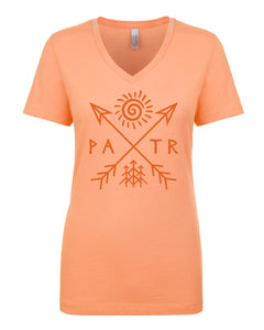PATR - Petroglyph - Women's V-Neck T-Shirt