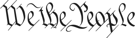 We The People indoor/outdoor decal